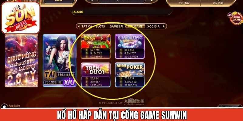 Khám phá kho siêu phẩm nổ hũ hấp dẫn tại Sunwin