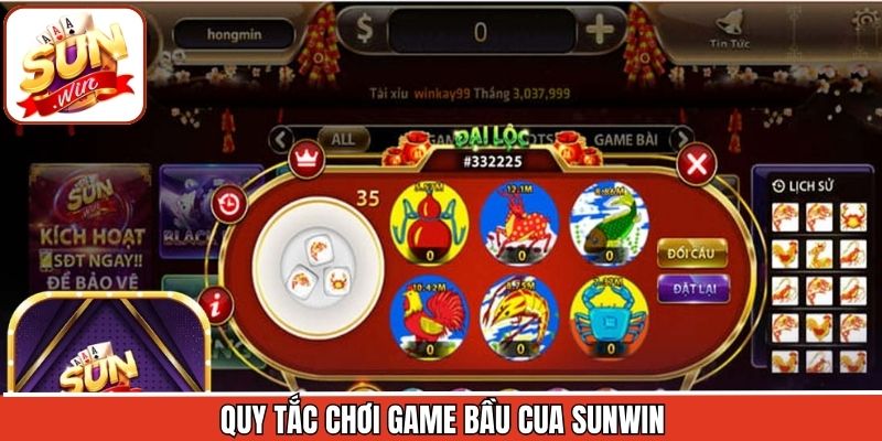 Hướng dẫn luật lệ của bầu cua tại nhà cái Sunwin